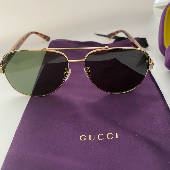 Gucci aviator sunglasses authentic NEW - Picture 3 of 3
